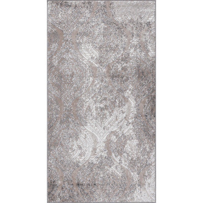 Livabliss Lustro-Vintage Beige Grey Off-White Traditional Boho Living Dining Bedroom Rug 80 X 150 Cm Easy Care, Non Shedding - image 1
