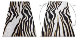 RugsX Miro 52002.807 Washing Carpet Zebra Pattern Anti-Slip - Cream / Black  140X190 Cm - thumbnail 2
