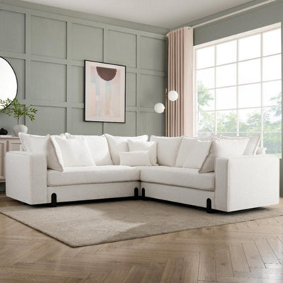 Home Detail Hayley Corner Sofa, White Boucle - image 1