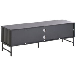 Wyld And Coco Everluxe Tv Stand Black Mdf 140 X 40 Cm With Open Shelf And Cable Management - thumbnail 6