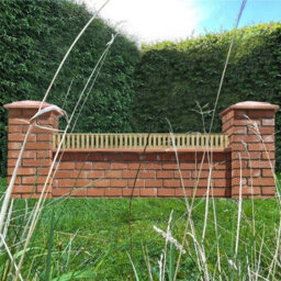 Premier Garden Supplies Tuscany Vertical Slatted (Pack Of 4) Width: 6Ft X Height: 0.5Ft Flat Capped Fence Panel/topper/trellis - thumbnail 2