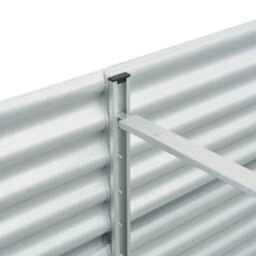 Berkfield Practical Garden Raised Bed 240X80X81 Cm Galvanised Steel Silver - thumbnail 7
