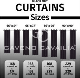 Gc Gaveno Cavailia Charcoal Blackout Eyelet Curtains 66X72 Inches 80-90% Black Out Thermal Ring Top Curtain Pair Window - thumbnail 5