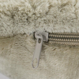 OHS 2 Pack Faux Fur Thick Rib Filled Cushion Covers, Sage - 45 X 45Cm - thumbnail 8