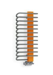 Terma Michelle Graphite & Orange Electric & Gas Towel Warmer (W)400mm X (H)780mm - thumbnail 2