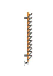 Terma Michelle Graphite & Orange Electric & Gas Towel Warmer (W)400mm X (H)780mm - thumbnail 3