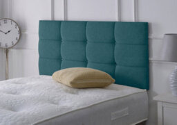 "Slumbre Roma Chenille 2Ft6 Small Single 20"" Headboard - Teal"