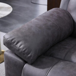 Xample Lucca Grey Fabric Power Reclining Large 2 Seater Sofa Dual Recliners Usb Charging Ports Comfortable Modern Sofa - thumbnail 6