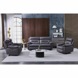 Xample Lucca Grey Fabric Power Reclining Large 2 Seater Sofa Dual Recliners Usb Charging Ports Comfortable Modern Sofa - thumbnail 7