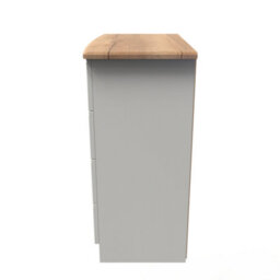 Albert 4 Drawer Chest In Cream Ash & Oak (Ready Assembled) - thumbnail 2