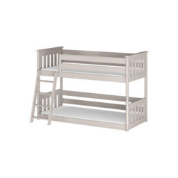 Arte Kevin Solid Pine Bunk Bed - Cashmere - With 2 Foam Mattresses - thumbnail 1