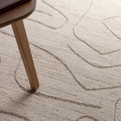 The Rug Edit Oslo Os08 Trails Brown Area Rug - 120X160Cm - image 1