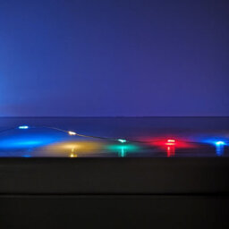 Samuel Alexander 50 Led 2.5M  Microbrights Indoor Outdoor Christmas Multi Function Battery Operated Lights With Timer On Pin Wire In Multicoloured - thumbnail 4
