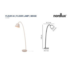Nordlux Fleur Metal Floor Lamp Toggle Switch Brown,mains - thumbnail 6