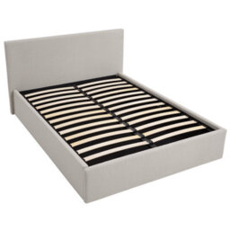 Teddy Boucle 4Ft6 Double Beige Ottoman Storage Bed Gas Lift Up - (L) 203Cm X (W) 153Cm (H) 88.5Cm With 25Cm Memory Foam Mattress - thumbnail 7