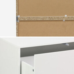 Sweeek - Shelf Modular Bookcase With White Wood Decor 3 Elements 3 Drawers 8 Niches 70X35X210 Cm Kompo - thumbnail 5