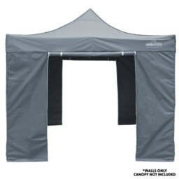 Sealey Dellonda Premium Side Walls Doors Windows For Gazebo Marquee Fits 2 X 2M - Grey - thumbnail 6