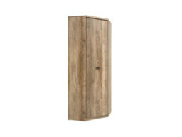 Impact Furniture Corner Wardrobe L Shaped Storage Hanging Rail Shelves Urban Grey Oak Effect Malcolm 1 Door Bedroom - thumbnail 4