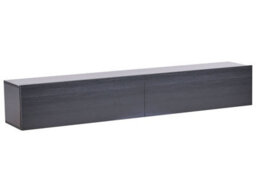 Wyld And Coco Wall Mounted Tv Stand Black Up To 70In With Two Hidden Cabinets - thumbnail 3