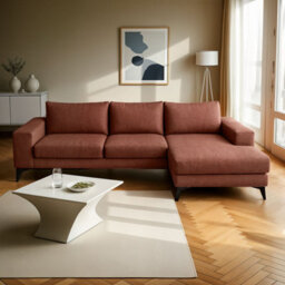 Abakus Direct Venice Corner Sofa In Burgundy Right Facing With Deep Seats And Extra-Wide Padded Arms - thumbnail 5