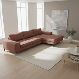 Abakus Direct Venice Corner Sofa In Burgundy Right Facing With Deep Seats And Extra-Wide Padded Arms - thumbnail 8