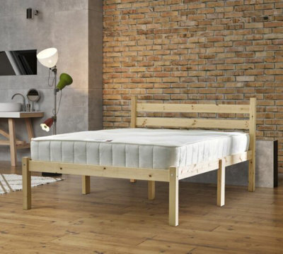 Strictly Beds And Bunks Heavy Duty, Somerset 4Ft 6 Double Pine Bed. Can Be Used By Adults - image 1