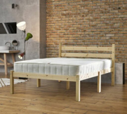 Strictly Beds And Bunks Heavy Duty, Somerset 4Ft 6 Double Pine Bed. Can Be Used By Adults - thumbnail 1