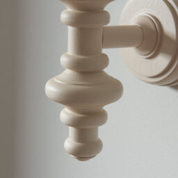Loops Stylish Dimmable Wooden Wall Light In Satin Almond White Finish For Modern Interiors - thumbnail 5