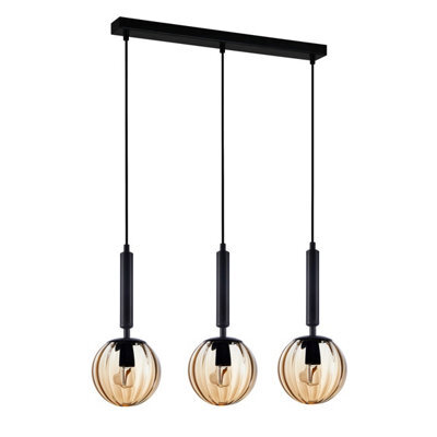 Luminosa Lighting Luminosa Ravena Modern 3 Light Bar Pendant Ceiling Light, E27 - image 1
