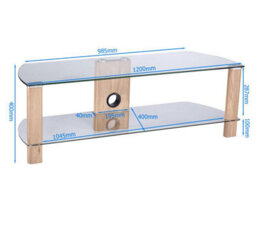 Alphason Century Tv-Stand Walnut Look/glass, 1200mm - thumbnail 5