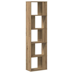 Walplus Bookcase 5-Tier Artisian Oak 45X23.5X162.5 Cm Engineered Wood - thumbnail 5