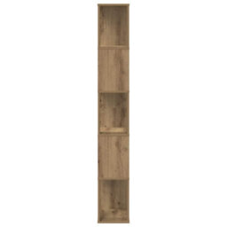 Walplus Bookcase 5-Tier Artisian Oak 45X23.5X162.5 Cm Engineered Wood - thumbnail 4