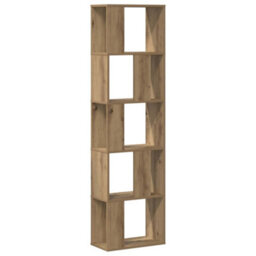 Walplus Bookcase 5-Tier Artisian Oak 45X23.5X162.5 Cm Engineered Wood - thumbnail 2