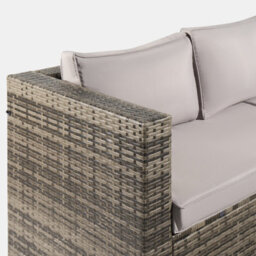 Ohs Tuscany 5 Seater Rattan Garden Sofa Set Patio Table L Shape Settee - thumbnail 6