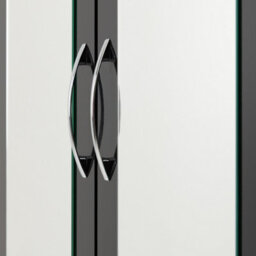 Seconique Nevada 4 Door 2 Drawer Mirrored Wardrobe In Black Gloss Finish - thumbnail 7