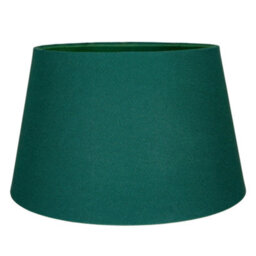 Happy Homewares Traditional 30Cm Forest Green Linen Fabric Drum Table/pendant Shade 60W Maximum - thumbnail 1