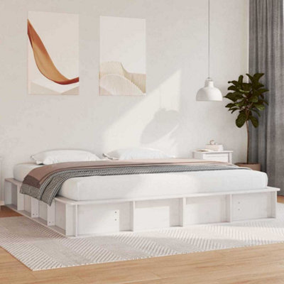 Berkfield With Storage White 200 X 200 Cm Wood - image 1
