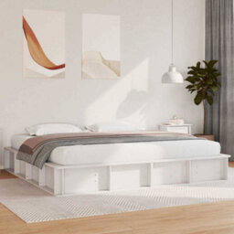 Berkfield With Storage White 200 X 200 Cm Wood - thumbnail 1