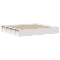 Berkfield With Storage White 200 X 200 Cm Wood - thumbnail 7
