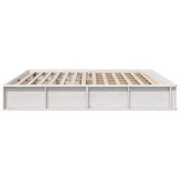 Berkfield With Storage White 200 X 200 Cm Wood - thumbnail 6