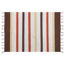 Beliani Rug Hisarli Brown 160 X 230 Cm Cotton - thumbnail 1