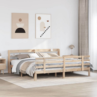 Berkfield Bed Frame With Headboard Without Mattress 180X200 Cm Super King - image 1