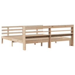 Berkfield Bed Frame With Headboard Without Mattress 180X200 Cm Super King - thumbnail 8