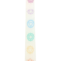 Something Different Chakra Balancing Taper Candle (Pack Of 3) White/multicoloured (One Size) - thumbnail 3