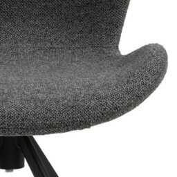 Furniture To Go Batilda Swivel Dining Chairs In Grey Fabic Set Of 2 - thumbnail 8