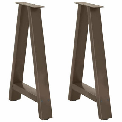 Berkfield Dining Table Legs A-Shaped 2 Pcs 60X(72-73) Cm Steel - image 1