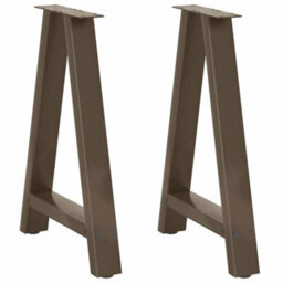 Berkfield Dining Table Legs A-Shaped 2 Pcs 60X(72-73) Cm Steel - thumbnail 1