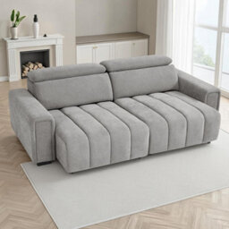 Furnishings For Less UK Millie Grey 3 Seater Electric Sliding Sofa Adjustable Headrests - thumbnail 4