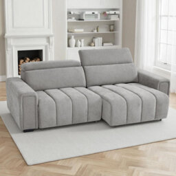 Furnishings For Less UK Millie Grey 3 Seater Electric Sliding Sofa Adjustable Headrests - thumbnail 3