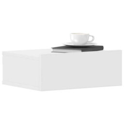 Vidaxl Floating Nightstand White 40X30X15Cm Engineered Wood - thumbnail 4